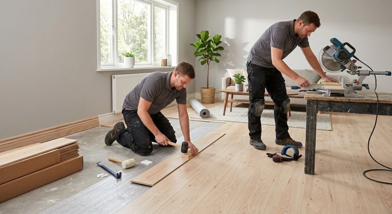 Laminate Floor Installation in Wilmington, MA