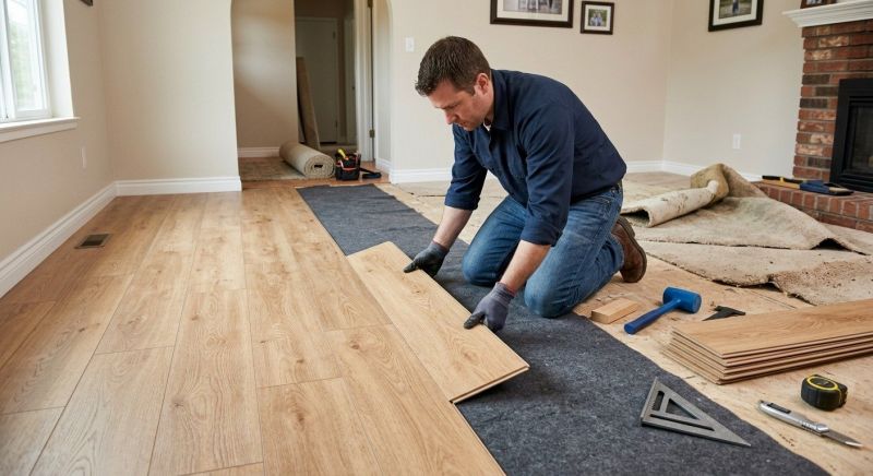 Laminate Floor Remodeling in Middlesex County, MA