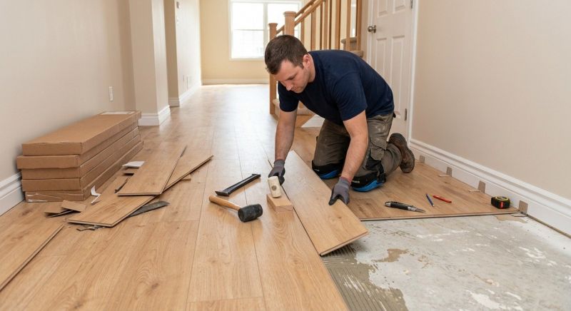 Laminate Floor Replacement in Norfolk County, MA