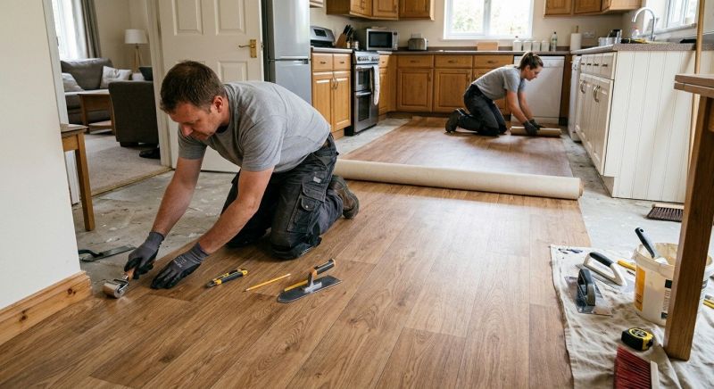 Linoleum Flooring Replacement in Middlesex County, MA