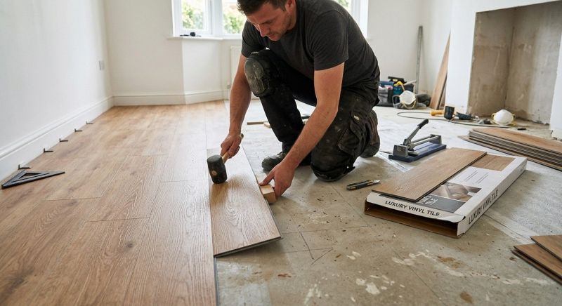 Luxury Vinyl Tile Installation in Dedham, MA
