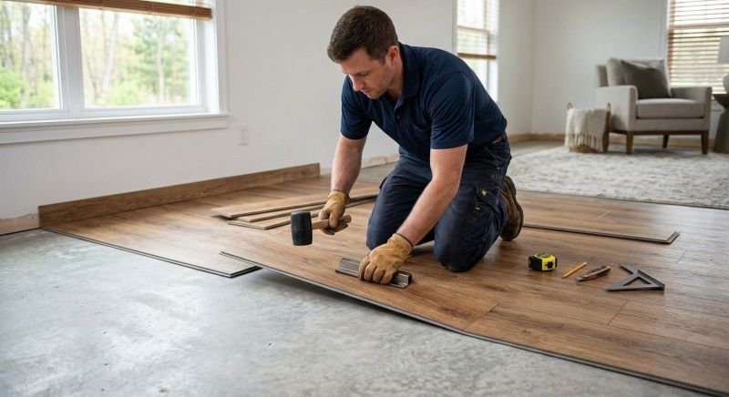 Luxury Vinyl Tile Installation in Winchester, MA