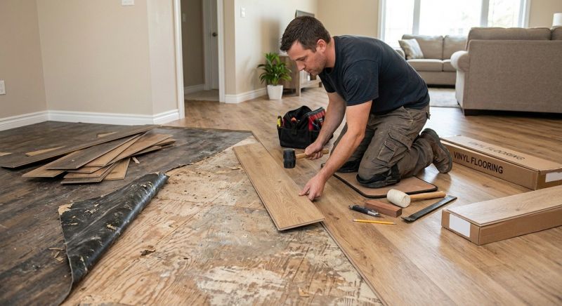 Vinyl Floor Replacement in Middlesex County, MA