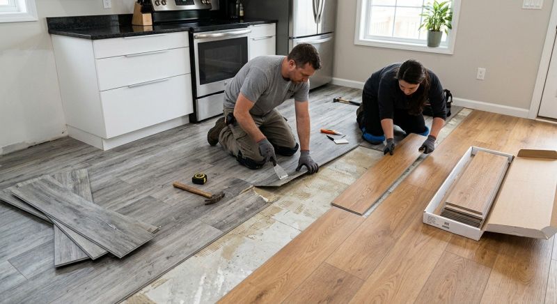 Vinyl Floor Replacement in Middlesex County, MA