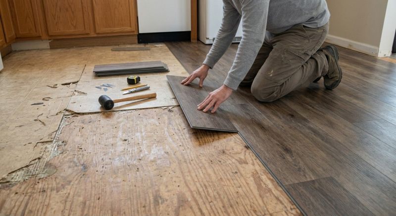 Vinyl Flooring Installation in Abington, MA