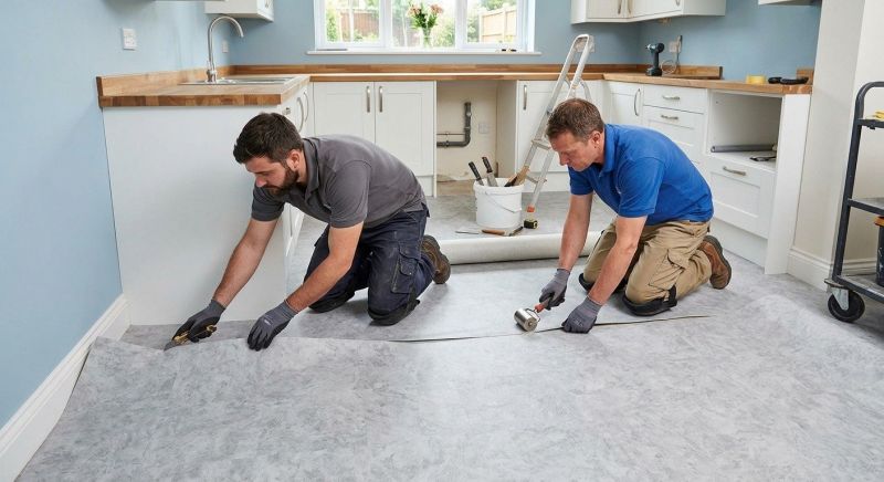Linoleum Floor Installation in Sherborn, MA